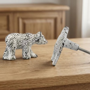 Tirador y Pomo de Gabinete de Hierro Fundido con Forma de Oso, Diseño Moderno para Muebles de Hogar, Oficina y Baño - Product Image 3