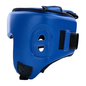 Open Face Boxing Headgear Custom Logo Lightweight MMA Sparring Helmet Synthetic Leather <b>Training</b> <b>Head</b> Martial Arts Equipment - Product Image 5