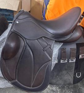 Selle d'équitation anglaise en cuir de haute qualité |   Selle d'équitation tout usage pour le saut d'obstacles - Product Image 6