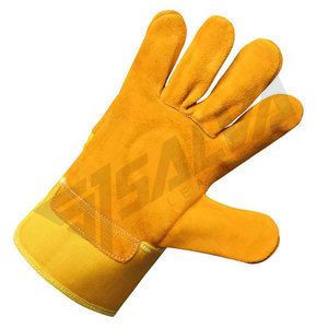 ถุงมือหนังสำหรับทำงาน เหมาะสำหรับผู้ชายและผู้หญิง ใช้สำหรับทำสวน งานก่อสร้าง หนังวัวแท้ ราคาประหยัด - Product Image 3