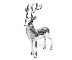 Handmade Aluminum Deer Sculpture Wall Mount Animal <b>Figure</b> Contemporary Design Living Room Decor Single-piece Package - Product Image 5