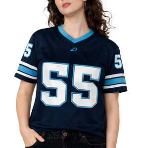 Camiseta de Fútbol Americano Sublimada Personalizada, Camiseta de Fútbol con Estampado Personalizado, Camiseta de Equipo de Fútbol Retro 100% Poliéster Unisex OEM - Product Image 2