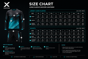 X Men Soccer Jersey Set Long Sleeve Crew Neck Sublimated Polyester Quick Dry <b>Athletic</b> Wear OEM/ODM - Product Image 6