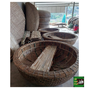 Bamboo Coracle High Quality Eco Natural Woven <b>Basket</b> Boat For River Exploration And Lake <b>Fishing</b> Direct From Vietnam - Product Image 4