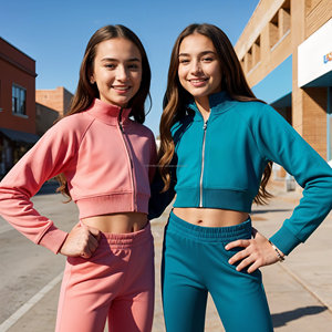 Venta al por mayor de elegantes vestidos casuales de lana Combinación perfecta Coord Set para adolescentes y niños Diseños unisex en Tallas grandes - Product Image 1