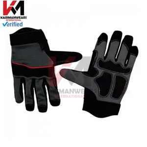 Guantes de Seguridad de Cuero Sintético, Guantes de Trabajo Duraderos de Alta Resistencia para Uso en Fábrica, Almacén y Taller - Product Image 3