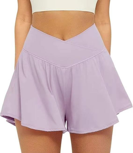 Jupe-short de sport pour femme personnalisée OEM avec impression de logo, en polyester respirant, vêtements d'entraînement fitness - Product Image 1