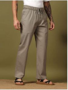 Pantalones de oficina de corte recto modernos para hombre, pantalones de negocios cómodos y flexibles, pantalones de estilo de diseñador premium por exportador a bajo precio - Product Image 4
