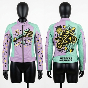 Blouson en cuir de moto urbain pour homme, style décontracté, streetwear, vêtement de cyclisme à capuche, tenue de moto - Product Image 3