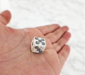 Handmade Real Touch Square Natural Bone <b>Dice</b> Customizable Tabletop Gaming <b>Set</b>-Wholesale - Product Image 4