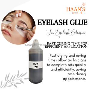 OEM 1kg negro secado rápido pegamento para extensiones de pestañas H29 fuerte viscosidad Corea fabricante DIY pegamento para pestañas con etiqueta privada - Product Image 3