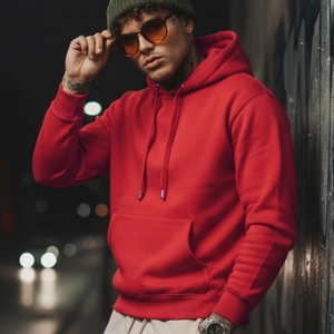 Sudaderas con Capucha de Alta Calidad para Hombre y Mujer, Bordado con Logotipo Personalizado, 100% Algodón, Tejido de Felpa, Teñido con Hilo, Diseño a Cuadros Otoñal, Transpirable - Product Image 3