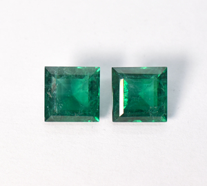 Emerald Green Square Princess Cut Shape 5 mm SIZE Loose Stones Nanocrystal Gemstones Lab Created Emerald Nanosital - Product Image 1