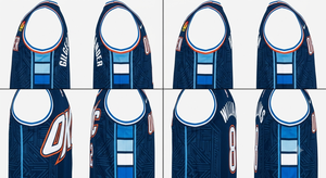 Camiseta de Baloncesto para Hombre, Sin Mangas, Cuello en V, Malla Transpirable, Estampado Sublimado, Ajuste Atlético, Nombre del Equipo y Logotipo en la Espalda - Product Image 2
