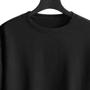 Ensemble de survêtement pour femme en coton de couleur violette personnalisée, poids lourd, logo personnalisé, deux pièces, streetwear décontracté, respirant, séchage rapide - Product Image 3