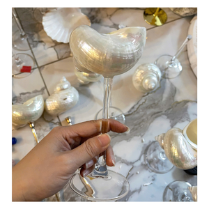 Vietnam Conch Shell <b>Cup</b> Supply for Decorative Table Settings Gift Shops Beach Theme Interiors and Handmade Craft Collections - Product Image 1