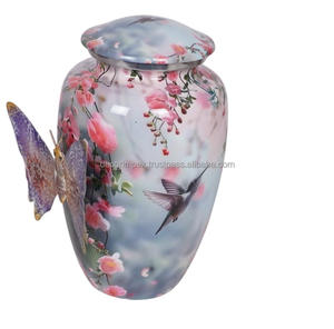 Urne funéraire urne funéraire décorative en métal personnalisation urne commémorative durable avec design poli au prix de gros - Product Image 5