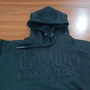 High Quality Unisex 100% Cotton <b>Fleece</b> Custom 3D Embossed Hoodie Logo Print Essential Winter Embossed Hoodies Sweatshirt For <b>Men</b> - Product Image 2