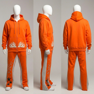 Custom Embroidered Printing French Terry Hoodie & Jogger <b>Set</b> Heavyweight 100% Cotton French Terry Hoodie & Jogger <b>Set</b> - Product Image 6