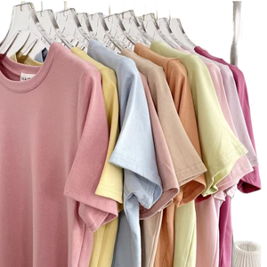 เสื้อยืดคอกลมแขนสั้นผ้าฝ้าย 100% สำหรับผู้หญิง สีพื้น เรียบง่าย ระบายอากาศได้ดี เนื้อผ้าเจอร์ซีย์ถัก สวมใส่สบายในฤดูใบไม้ผลิและฤดูร้อน ทรงปกติ - Product Image 6