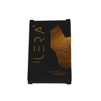 Boîte rigide en carton noir personnalisée avec dorure à chaud et pelliculage mat, emballage de bijoux recyclable