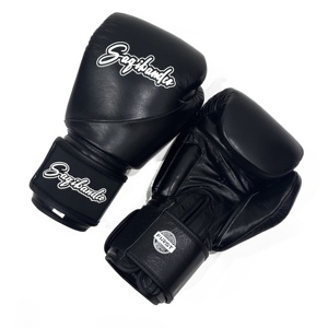 Guantes de Boxeo Tailandés Taihechangsheng SC 9990 de 8oz, 10oz, 12oz y 16oz, Impermeables, de Cuero Vacuno, con Cierre de Gancho y Bucle - Product Image 6