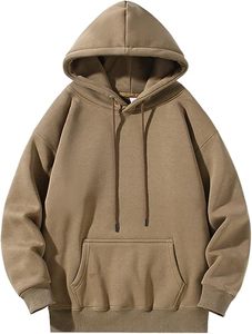 Sweat à capuche décontracté pour homme, coupe ample, en coton mélangé doux, tissu respirant et confortable, idéal pour un usage quotidien, style streetwear. - Product Image 4