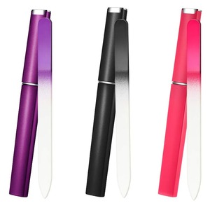 3pcs Crystal Glass Double Sided Nail <b>File</b> <b>Case</b> Washable Green 15cm 100 Grit Reusable Mini Nail Care Tool Straight Pattern - Product Image 6