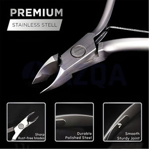 Coupe-cuticules de précision en acier inoxydable à ressort unique pour manucure et pédicure - Product Image 4