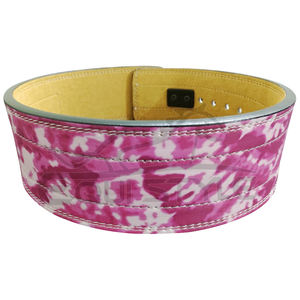 Ceinture de musculation rose pour soulevé de terre, tractions et entraînement, avec support dorsal, conception personnalisée, ceintures de levage de poids à levier OEM - Product Image 3