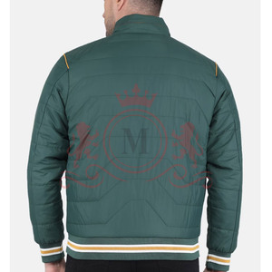 Breathable Light Puffer Jacket Warm Quilted Outerwear Full Sleeve High Neck Front Zip Modern Fit For <b>Men</b> - Product Image 4