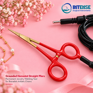 Pinzas Hemostáticas Rectas para Joyería Permanente, Herramienta de Soldadura para Pulseras, Tobilleras y Cadenas - Product Image 5