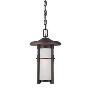 Modern Rectangular Outdoor Indoor Hanging Lantern Pendant Light Metal Frame - Product Image 2