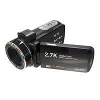 Caméscope numérique HDV, résolution 2.7K, écran tactile rotatif, carte SD, zoom optique 16x, stabilisation d'image, caméra DV