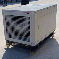 Groupe électrogène triphasé GPL/Gaz naturel/Biogaz 5KW 10KW 15KW 20KW 30KW 50KW CE RoHS, générateurs silencieux à essence de secours avec roues