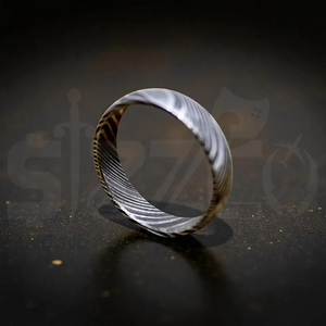 Hot Selling Handmade Damascus Steel <b>Ring</b> for Men Women Wedding Band Fashion Party <b>Ring</b> Custom Latest Design OEM Supplier - Product Image 2