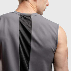 Camiseta Deportiva Extra Grande Personalizada para Hombre, Sin Mangas, de Algodón, para Gimnasio, Diseño Moderno - Product Image 4