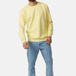 Sweat-shirt à col rond coupe classique, pull décontracté de qualité supérieure - Product Image 1