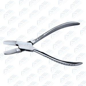 Adjusting Eyeglass Arms <b>Frame</b> Plier Stainless Steel Non-Marring Nylon Jaw Flat Nose Pliers Box Joint Construction 6-Inch - Product Image 4