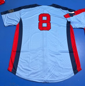 เสื้อเจอร์ซีย์ระบายความชื้นเสื้อเบสบอลปุ่มลงพิมพ์ซับลิเมชัน - Product Image 4