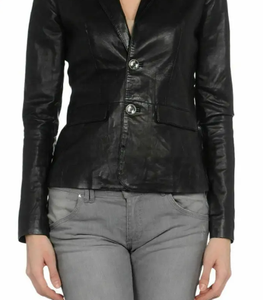 Chaqueta de Cuero para Mujer a Precio de Fábrica con Cierres, Forro de Viscosa Transpirable, Diseño Único, Manga Larga, Chaqueta de Invierno - Product Image 4