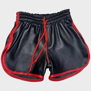 กางเกงขาสั้นหนังทำมือลายโลมา กางเกงกีฬาแนวเรโทร - Product Image 1