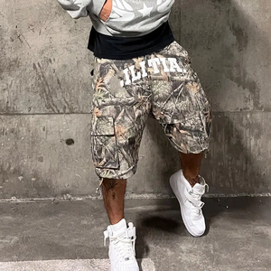 Pantalones Cortos Cargo de Camuflaje con Logotipo Personalizado para Hombre, Tejidos, de Cintura Media, de Secado Rápido, para Verano, Casuales, para Actividades al Aire Libre, con Diseño de Múltiples Bolsillos - Product Image 3