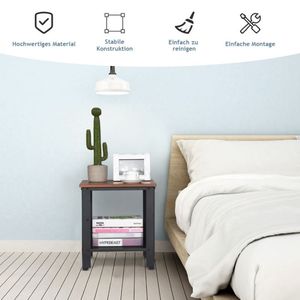 Comodino con Ripiani in Rete Stile Industriale e Design Unico - Product Image 5