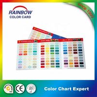 Catalogue de couleurs de peinture à la craie RAINBOW, échantillon d'impression offset sur papier d'art avec plastification, service de demande de impression personnalisée