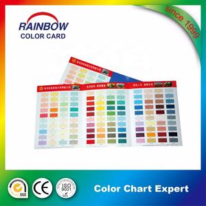 Catálogo de Colores de Pintura de Tiza RAINBOW, Tarjeta de Muestra de Impresión Offset en Papel de Arte con Laminación de Película, Servicio de Impresión Personalizada - Product Image 3