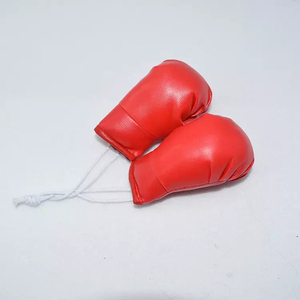 Custom Logo Mini Boxing Gloves <b>Car</b> Hanging <b>Ornament</b> Made of Leather, Promotional Gift Item For Advertising And Sports Branding - Product Image 4