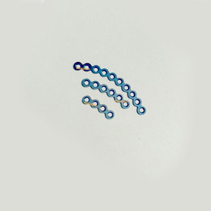 Plaques osseuses maxillo-faciales en titane bleu, instruments de chirurgie pour implants - Product Image 4