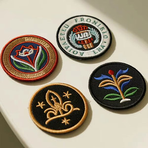 Custom Eco-Friendly Embroidery Logo Chenille <b>Patches</b> with Sequins-Sew-On Style for Clothing <b>Jackets</b> & Bags-Wholesale - Product Image 4