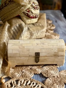Caja de Joyería Redonda Clásica con Incrustaciones de Hueso, Ecológica y Grabada, con Tamaños Personalizados, Mueble Versátil para Sala de Estar, en Oferta - Product Image 4